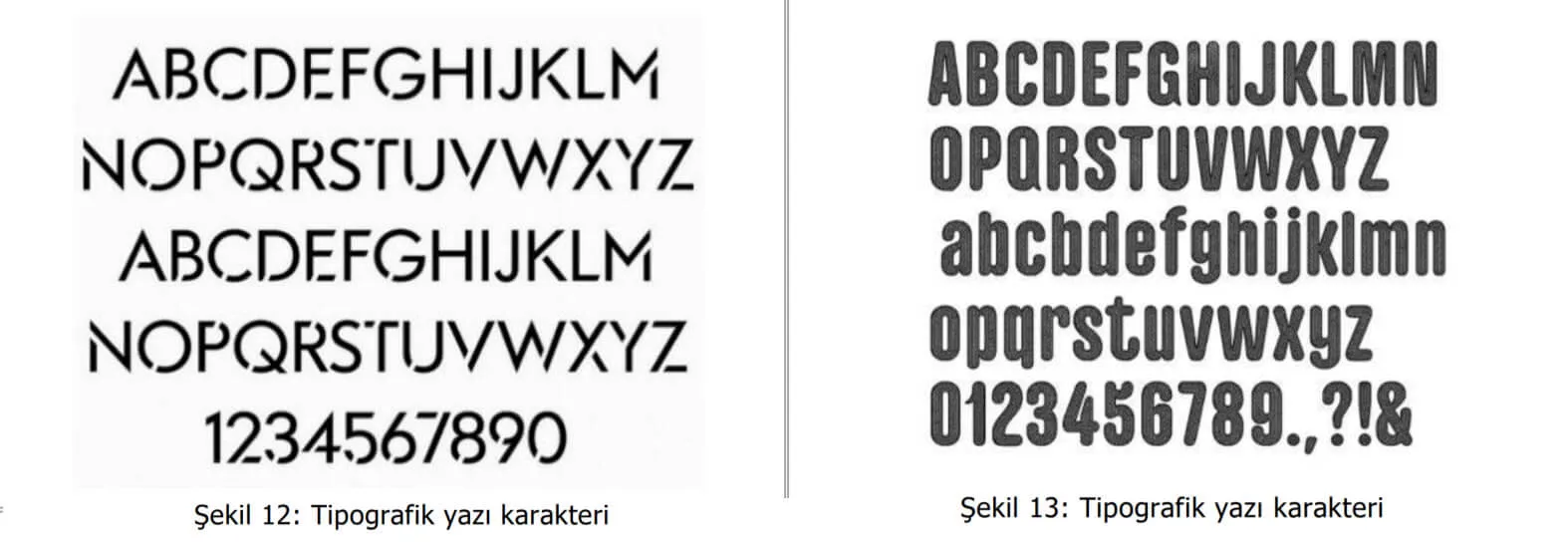 tipografik yazı karakter örnekleri-osmaniye patent
